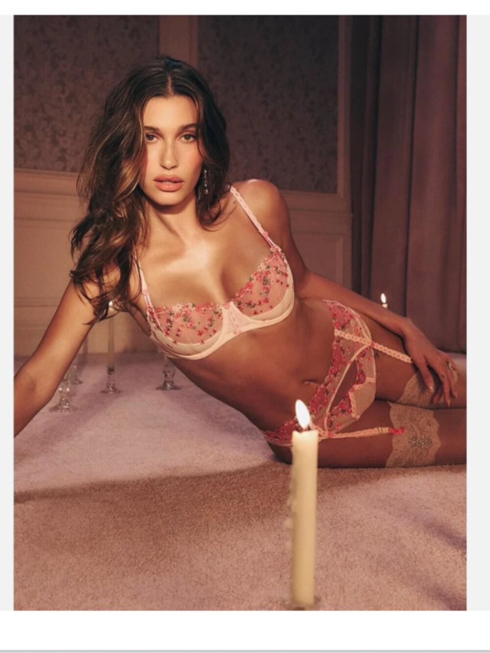 Victoria's Secret Dream Angels Hearts and Roses Embroidery Garter Belt XS/S Set